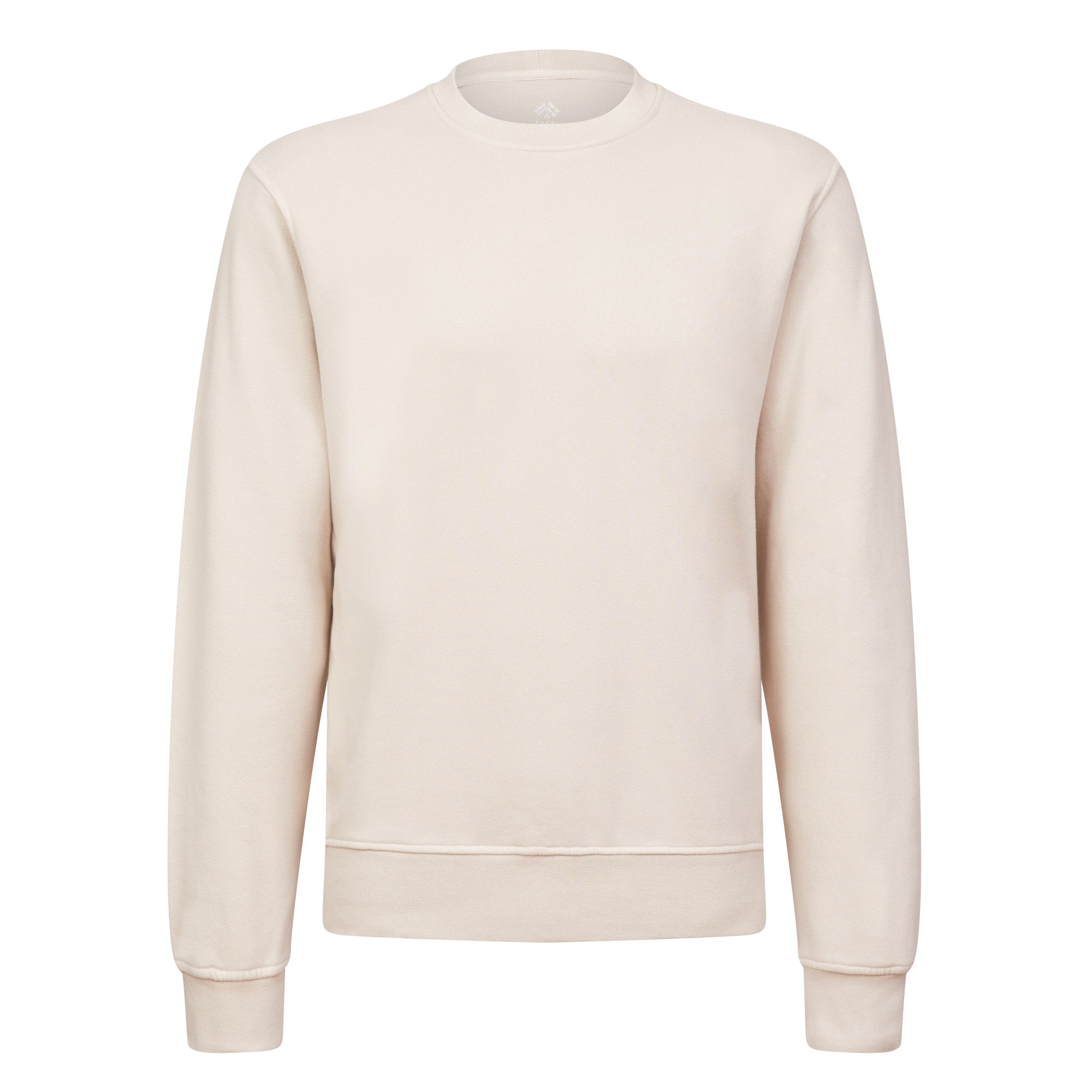 FRADI Women's Cotton Fleece Crewneck Sweatshirt - Soft Casual Pullover Long Sleeve Shirt (Beige) | Perfect for Fall Layering, Weekend Outfits & Cozy Loungewear