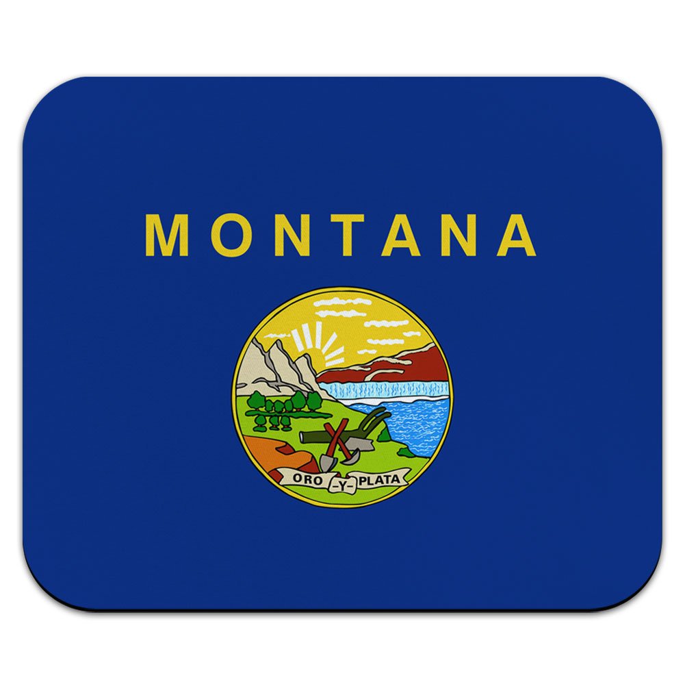 Montana State Flag Mouse Pad - Non-Slip Rubber Base, Smooth Surface for Precise Tracking - Perfect for Office, Gaming & Home Computer Use