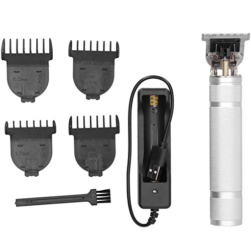 Professional Hair Clipper for Men - Barber Shop Grade Electric Trimmer with Smooth Cutting & Comfort Grip (Silver) | Perfect for Home Haircuts, Salon Styling & Beard Grooming