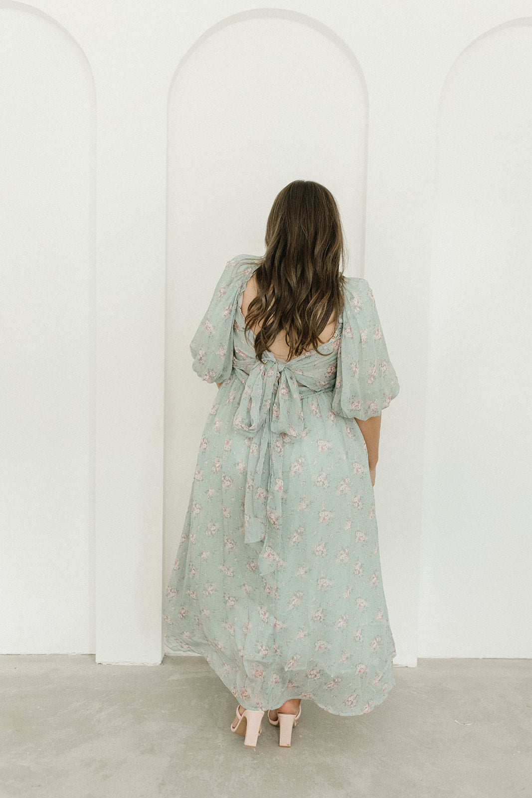 Melody Maxi Dress - Turquoise Floral Print, Bump Friendly & Inclusive Sizing (S-3XL) | Perfect for Maternity, Beach Vacations & Summer Weddings