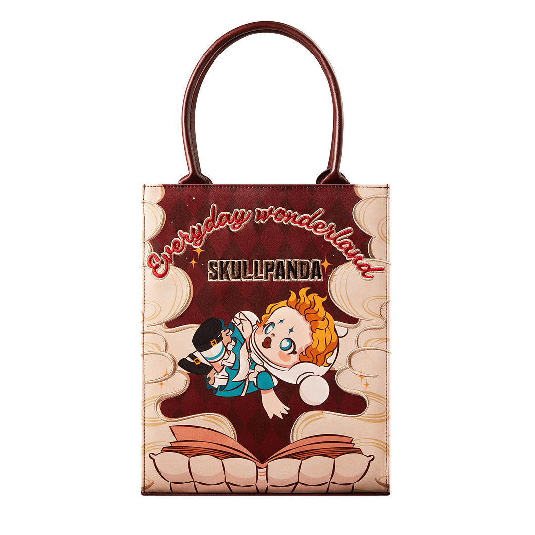 POP MART SKULLPANDA Everyday Wonderland Series Canvas Tote Bag - Stylish & Durable for Shopping, Beach, Work & Daily Use