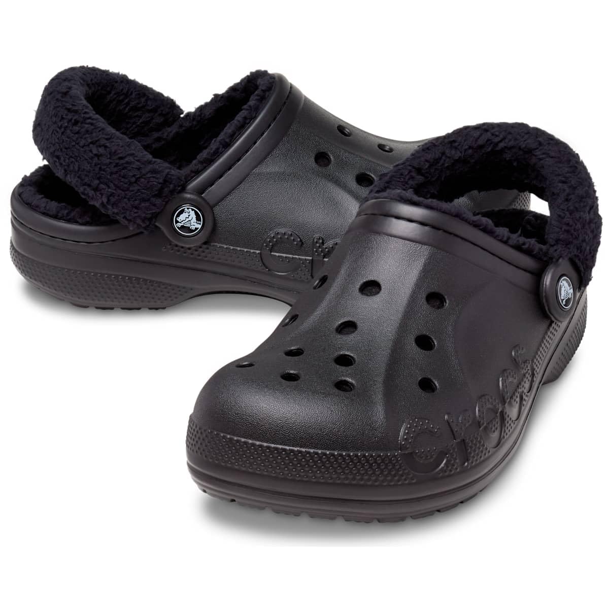 Crocs Unisex-Adult Baya Lined Fuzz Strap Clogs - Comfortable Winter Slippers for Men & Women - Perfect for Indoor, Outdoor & Casual Wear