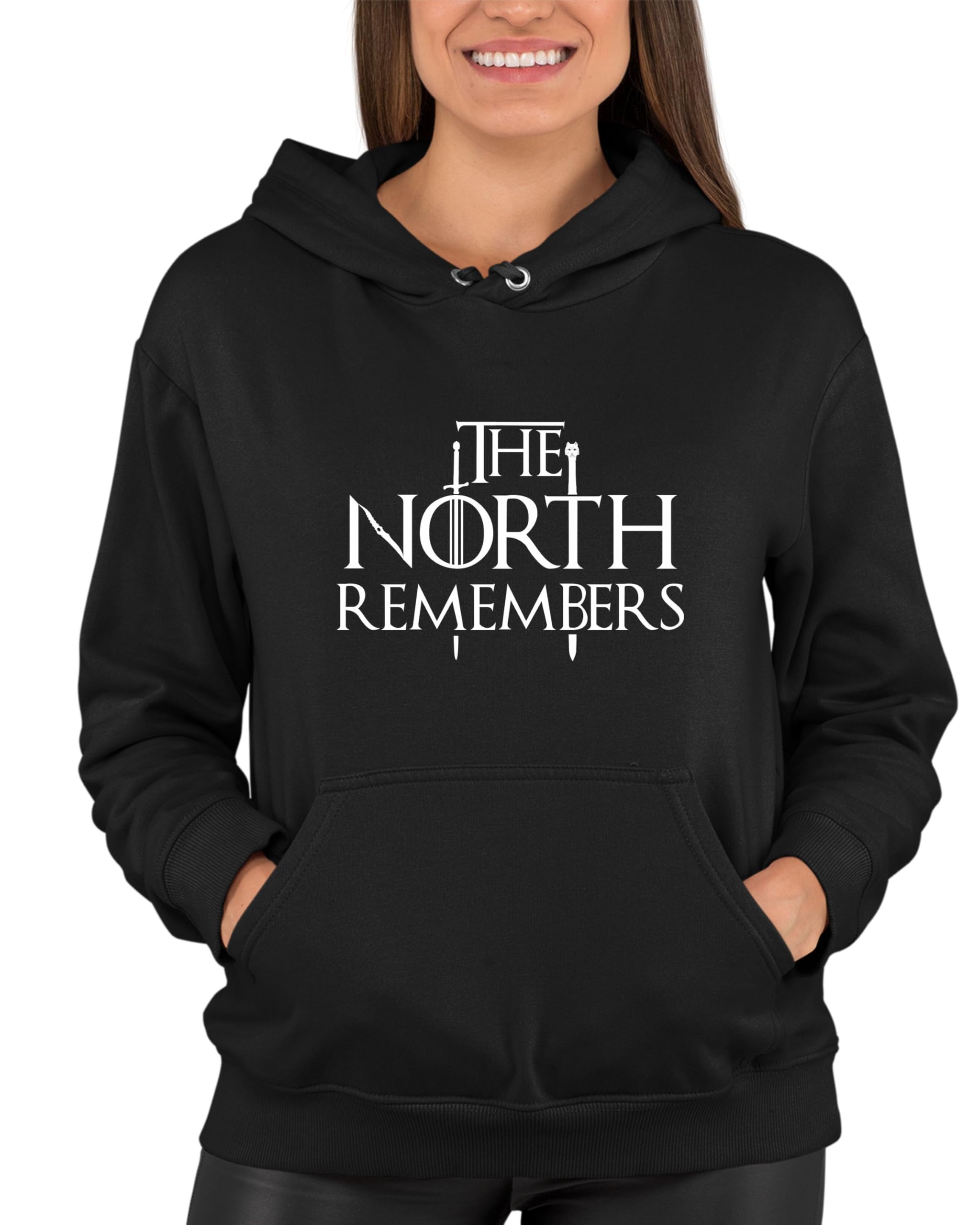 The North Remembers Game of Thrones Hoodie for Men & Women - Winter Warm Pullover Sweatshirt for Cosplay, GOT Fans & Casual Wear