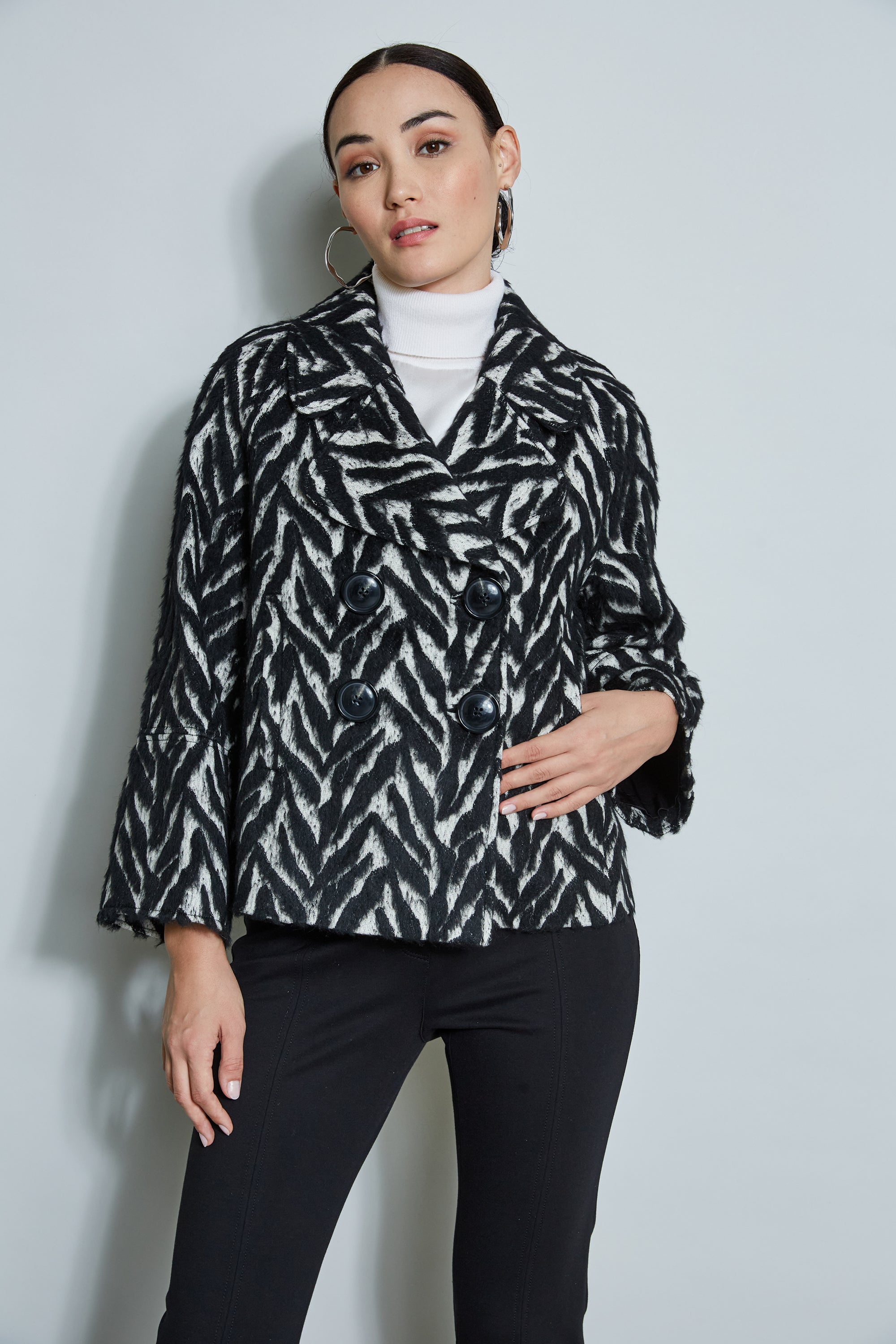 Premium Wool Jacquard Jacket for Men & Women - Stylish Winter Coat with Classic Patterns - Perfect for Office, Travel & Outdoor Activities