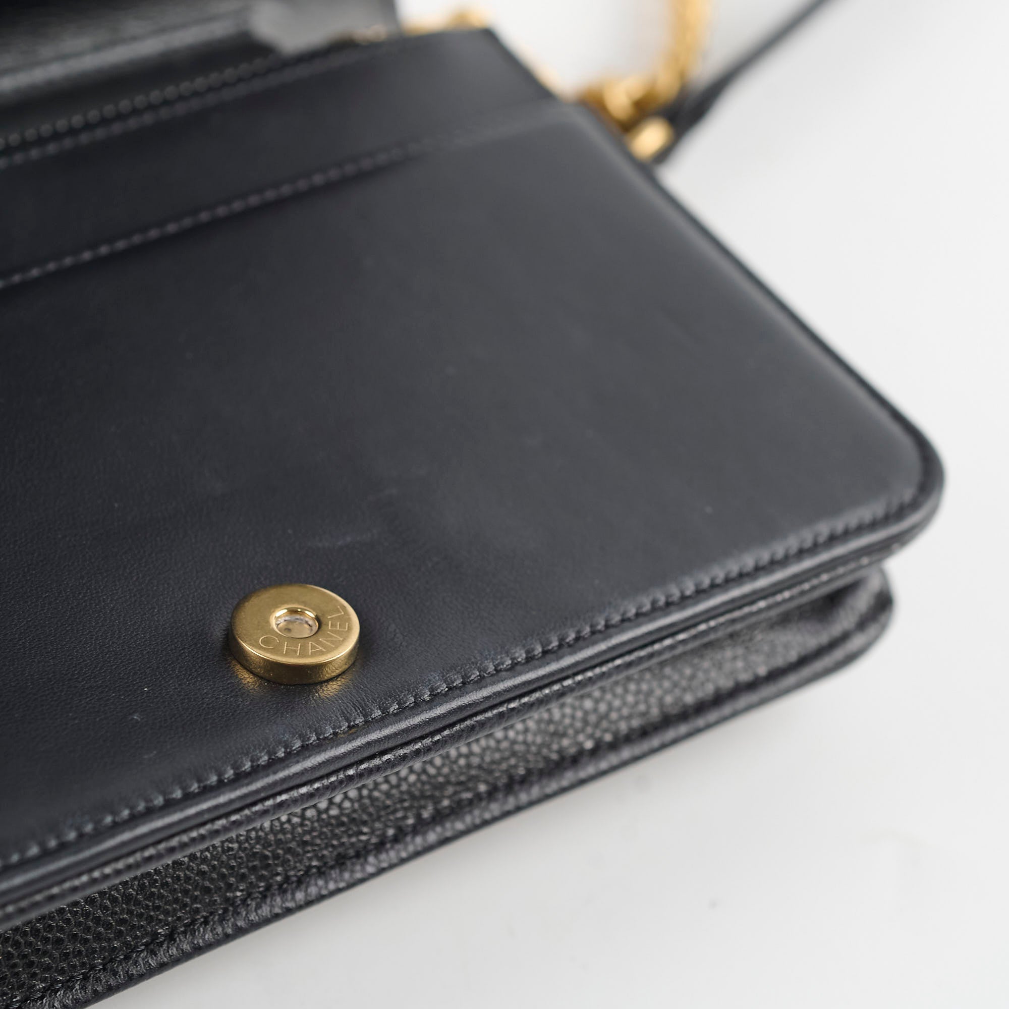 Chanel Boy Black Leather Wallet on Chain with Microchip - Luxury Crossbody Bag for Women, Perfect for Evening Events & Daily Use