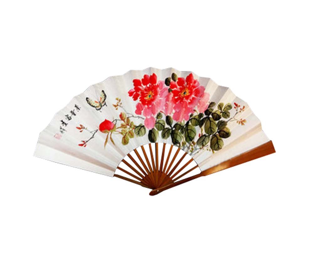Premium Handheld Folding Fans - Traditional Chinese Style Bamboo & Silk Fans for Cooling - Perfect for Weddings, Yoga, Outdoor Events & Home Decor