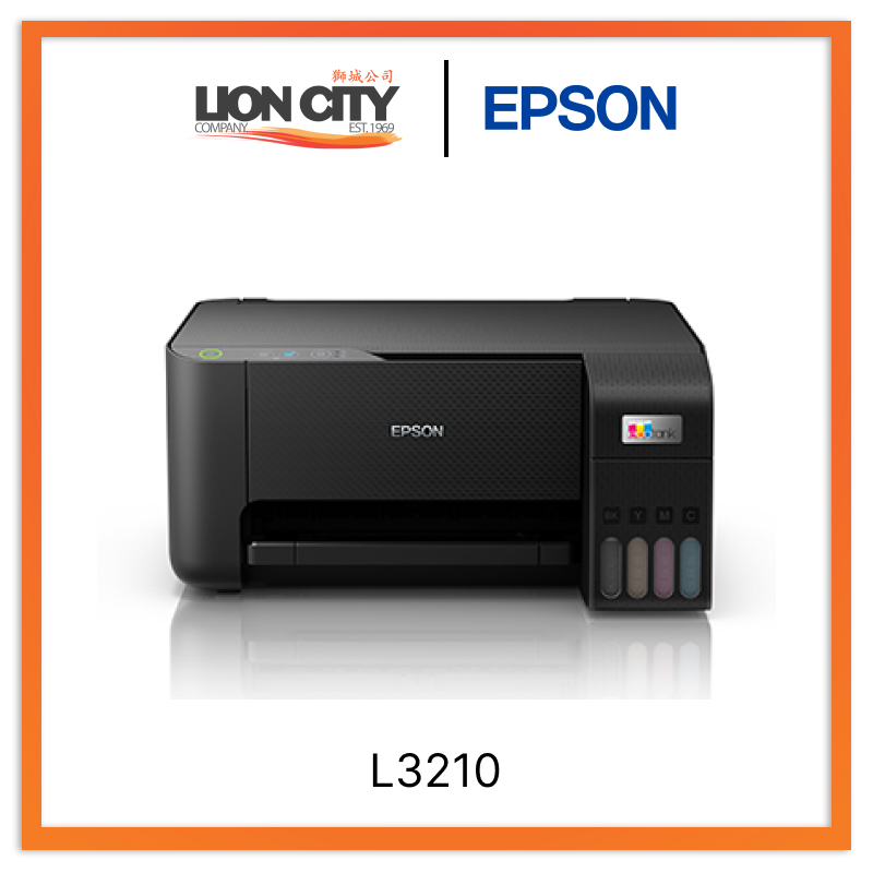 Epson EcoTank L3210 Wireless All-in-One A4 Ink Tank Printer with Scanner, Copier & Fax - Perfect for Home Office, Small Business & School Projects