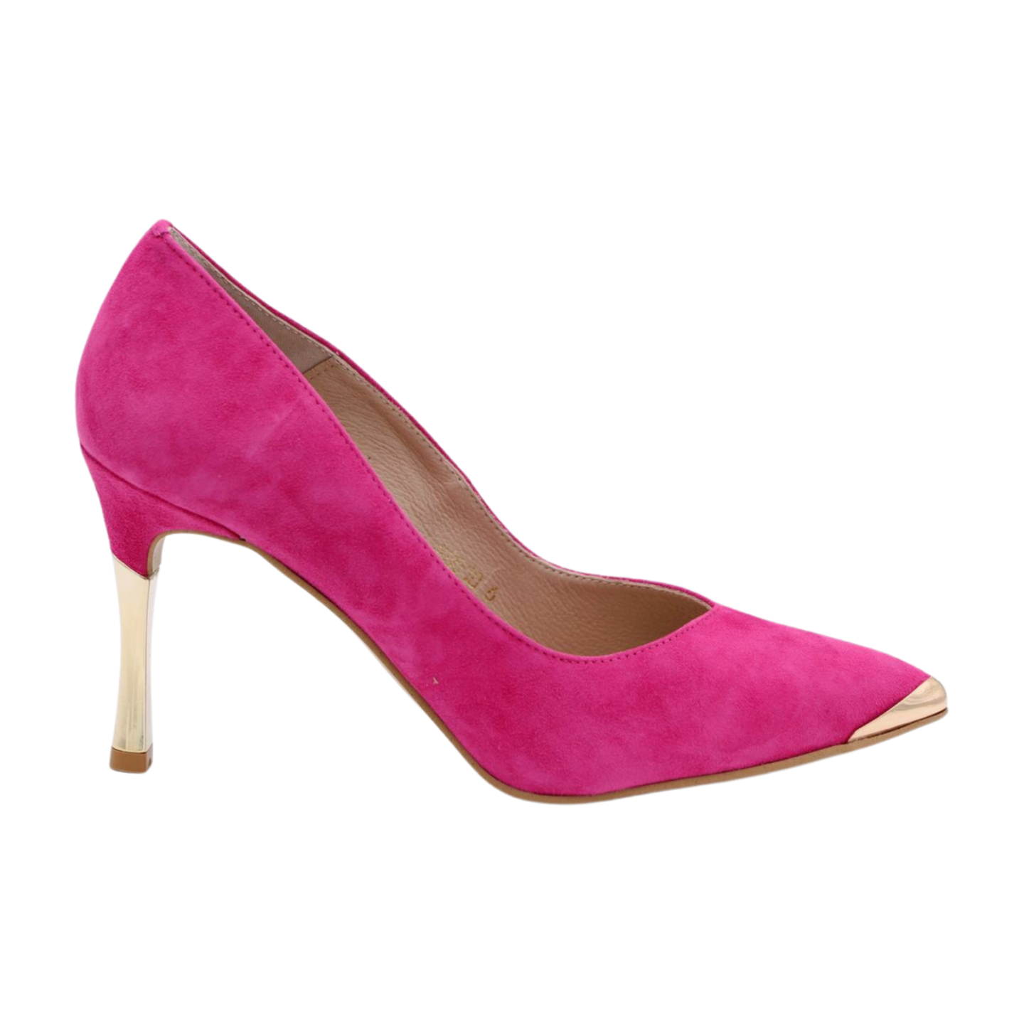 FABUCCI Women's Fuchsia Pink Suede High Heels - Elegant Pointed Toe Pumps for Party, Wedding & Evening Events | Comfortable Dress Shoes for Women