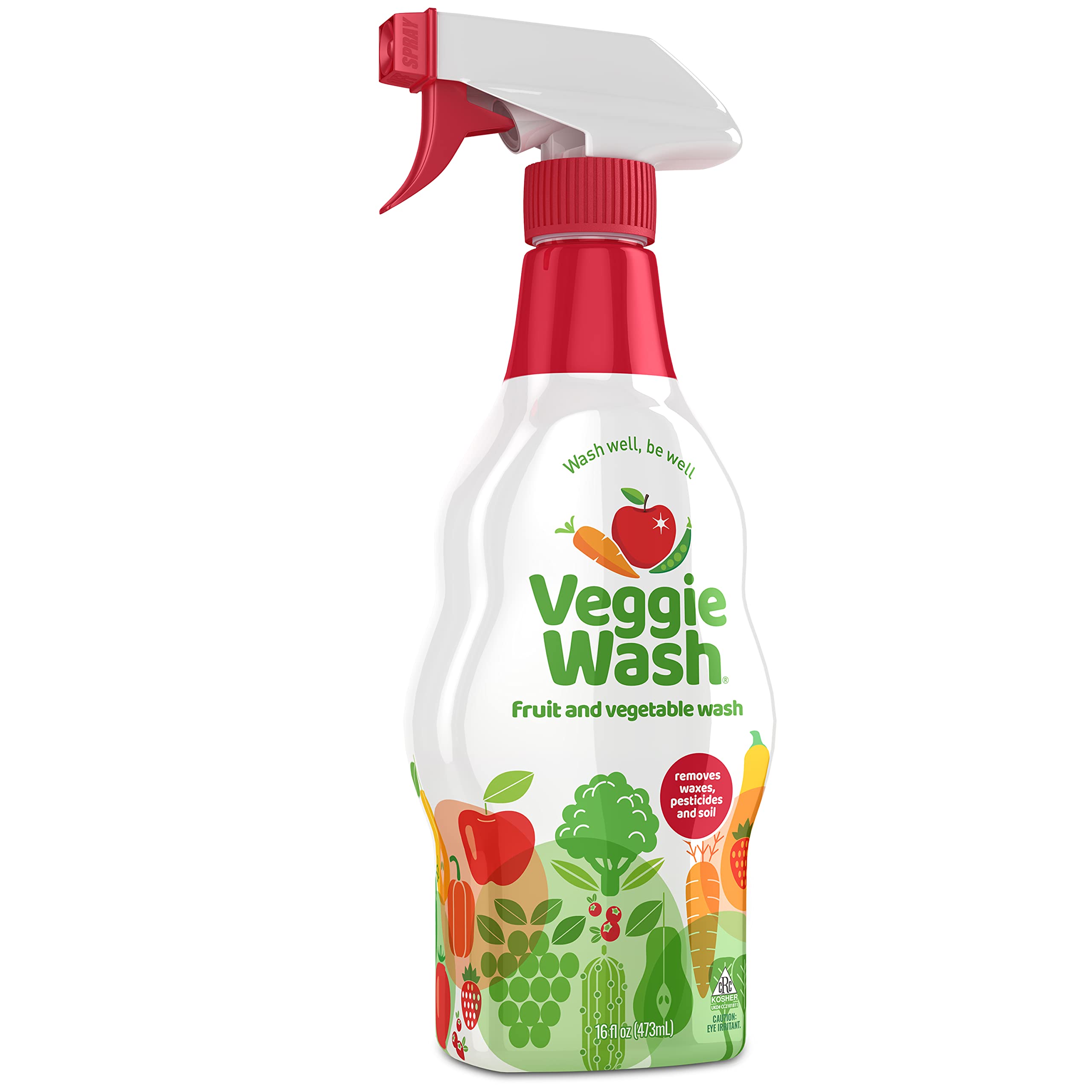 Organic Fruit & Vegetable Wash - 16 oz Natural Produce Cleaner for Fresh, Safe Fruits & Veggies | Perfect for Washing Berries, Leafy Greens & More | USDA Certified, Non-Toxic, Vegan-Friendly