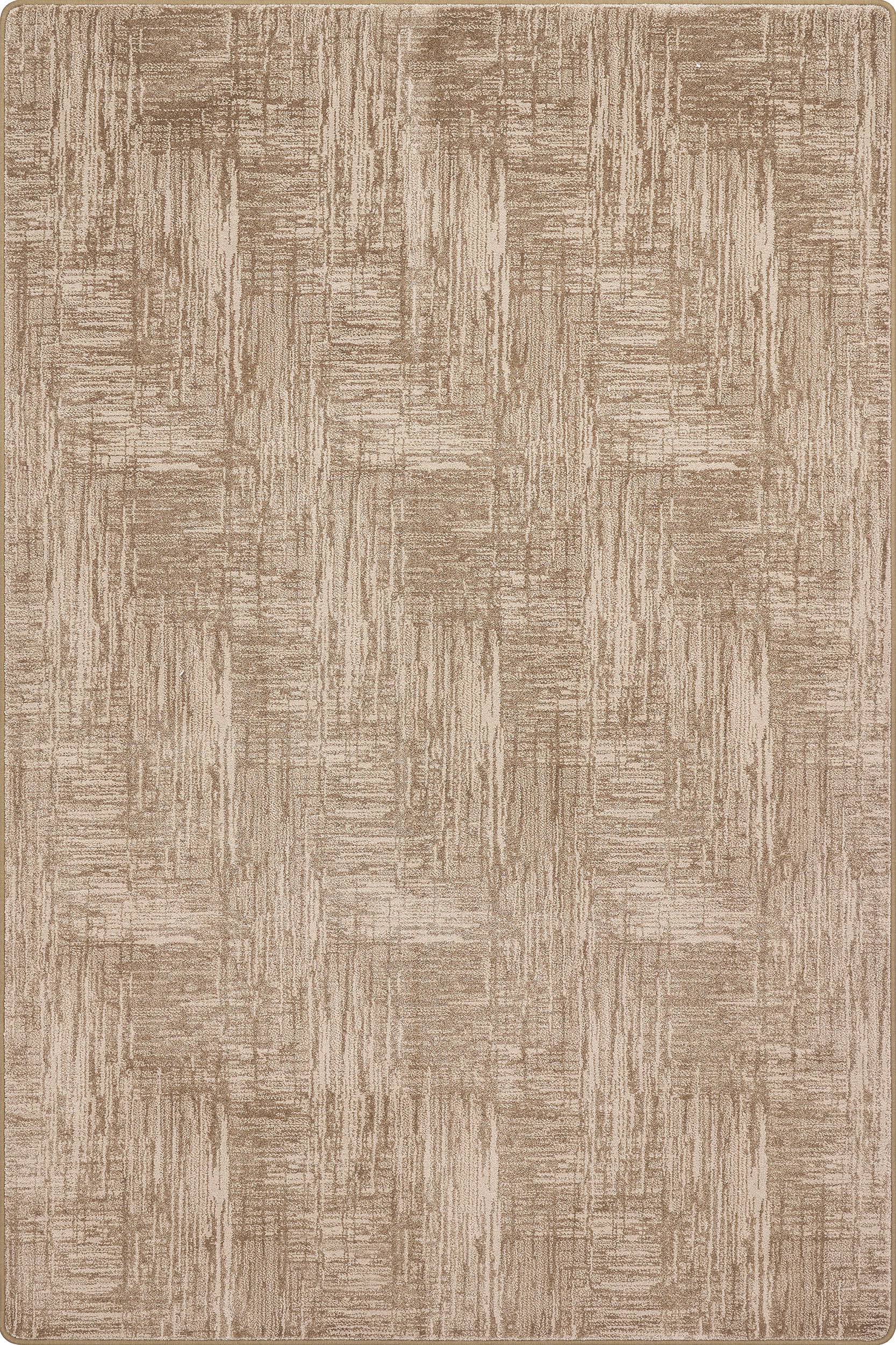 Finch Crosshatch Custom Brown Area Rug - Handmade Boho Chic Decor for Living Room, Bedroom & Office