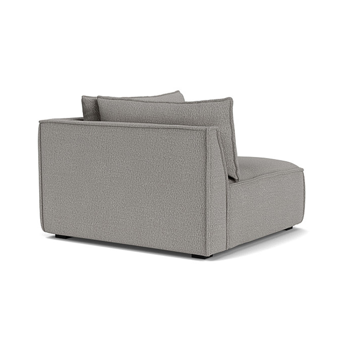 Daphne Boucle 1-Seater Left Corner Modular Sofa - Modern L-Shaped Sectional Couch for Small Spaces, Living Room & Apartment Decor