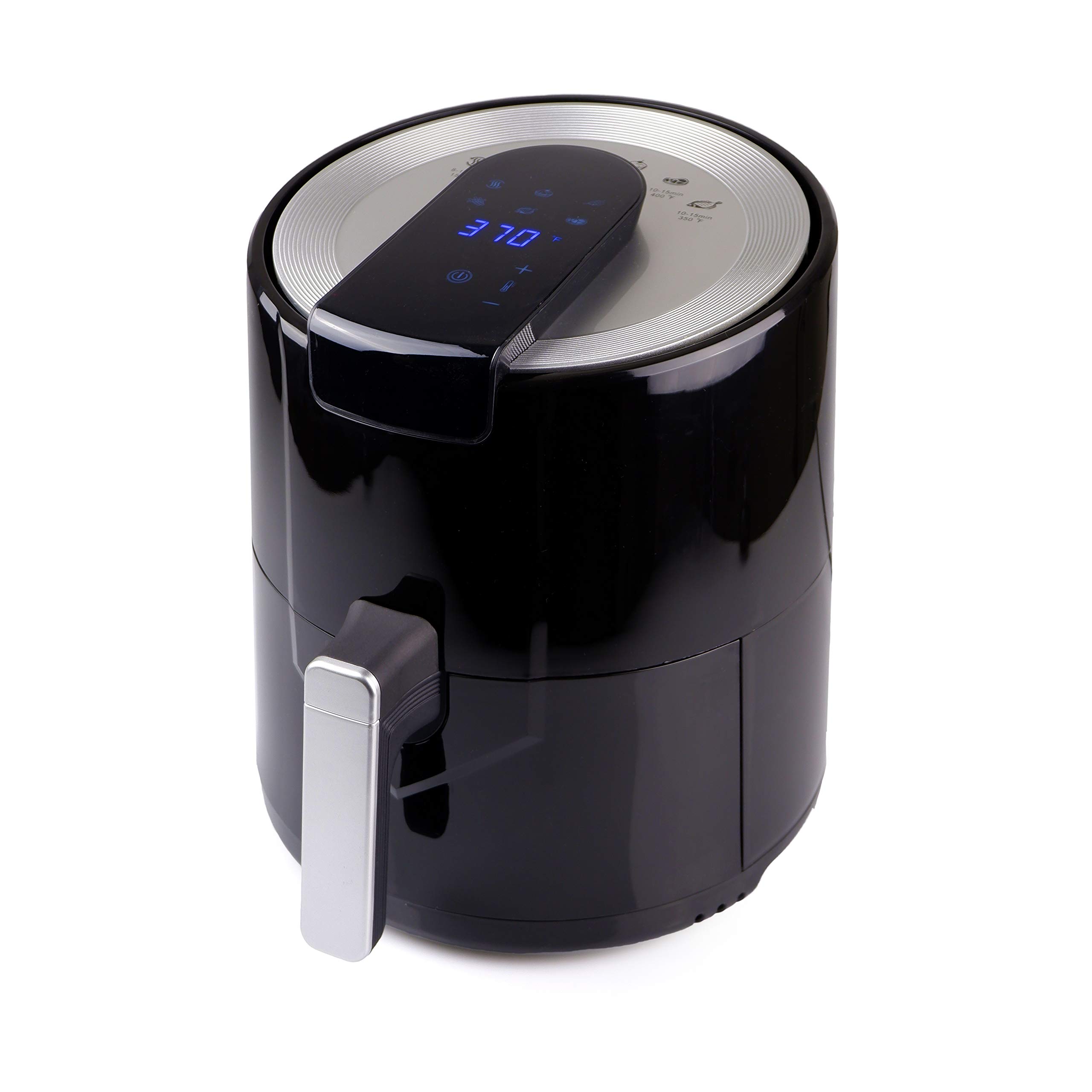 BIGTREE 5.8QT Air Fryer XL - 1500W Large Capacity Electric Hot Air Fryer with 8 Presets, Nonstick Detachable Basket & Digital LCD Timer - UL Certified Oil-Free Cooker for Healthy Cooking - Perfect for Family Meals, Snacks & Quick Weeknight Dinners - Black