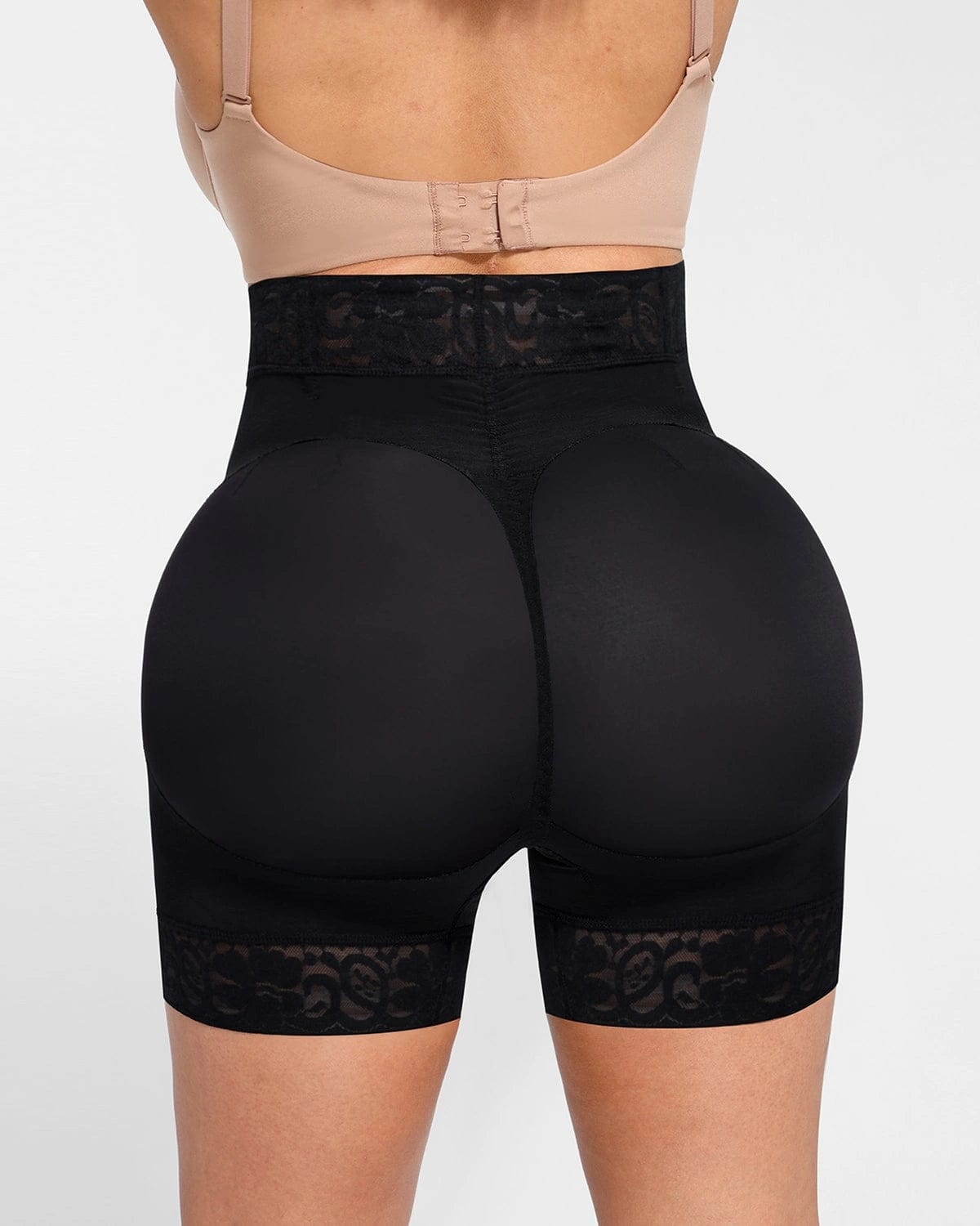 AirSlim® Mid Rise Lace Butt Lifting Shorts for Women - Shapewear for Tummy Control & Booty Enhancement - Perfect for Gym, Yoga & Everyday Wear