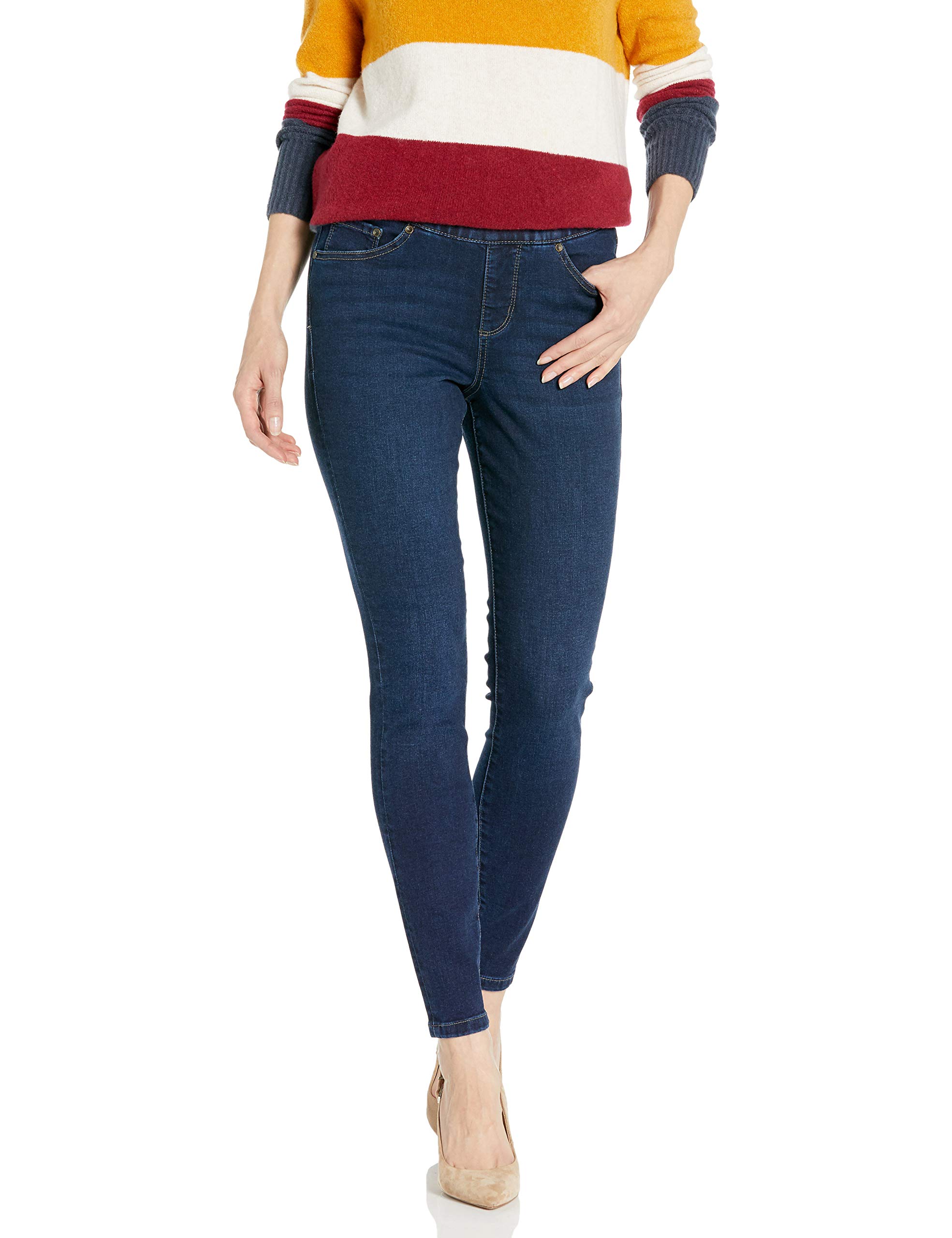 Jag Jeans Women's Maya Skinny Pull-On Stretch Jeans - Comfortable High Waist Denim Pants for Work, Casual & Everyday Wear