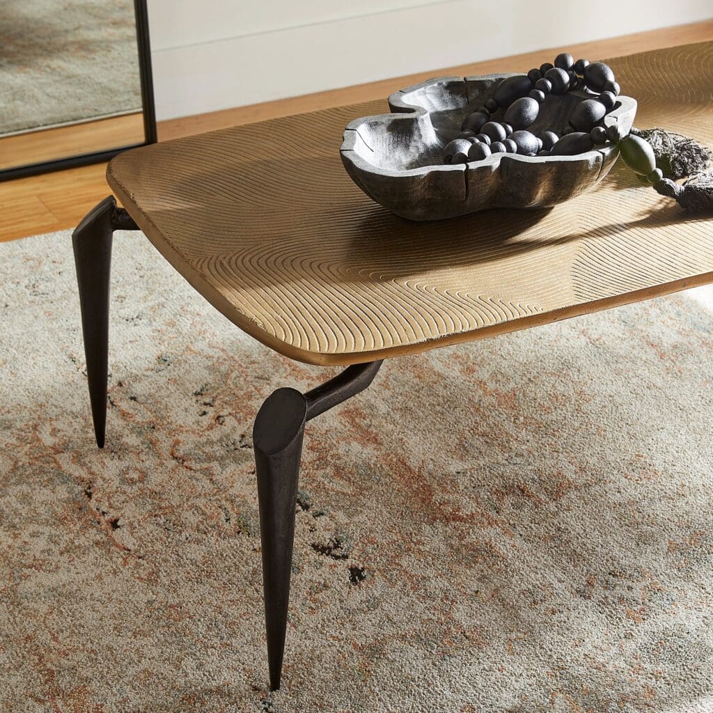Cyan Design 11446 Modern Tarsal Coffee Table - Black & Gold Finish for Living Room, Lounge & Office Decor
