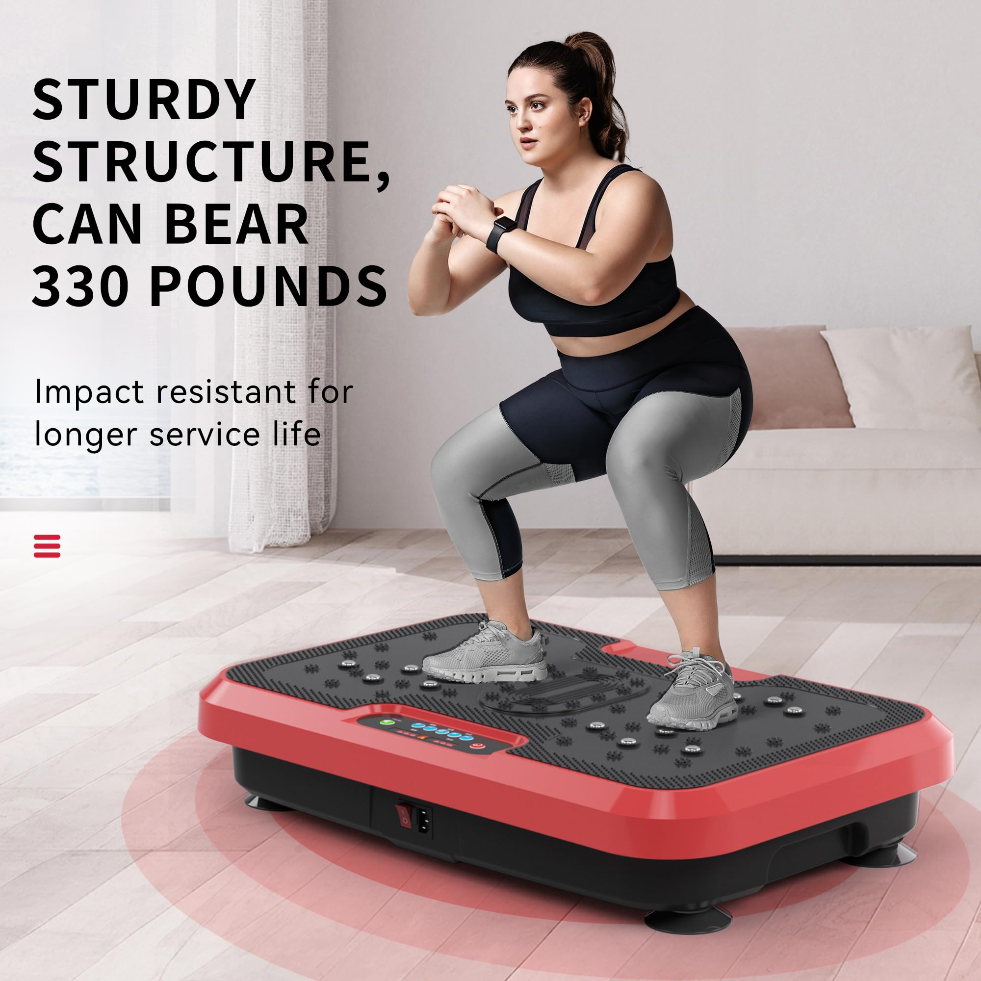 BZK Vibration Plate Exercise Machine for Weight Loss & Toning - Whole Body Workout Equipment for Lymphatic Drainage, Home Gym Fitness & Wellness - Perfect for Home Use, Post-Workout Recovery & Relaxation