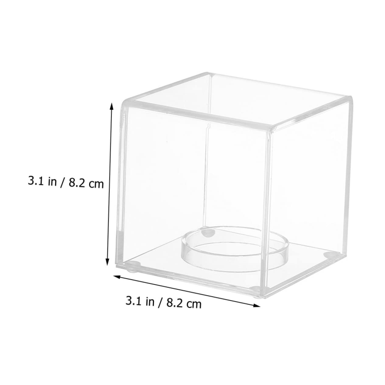 Toddmomy 5-Piece Clear Acrylic Display Case Set - Baseball Card & Sample Container Boxes for Collectibles Showcase - Perfect for Sports Memorabilia, Jewelry, and Small Item Organization