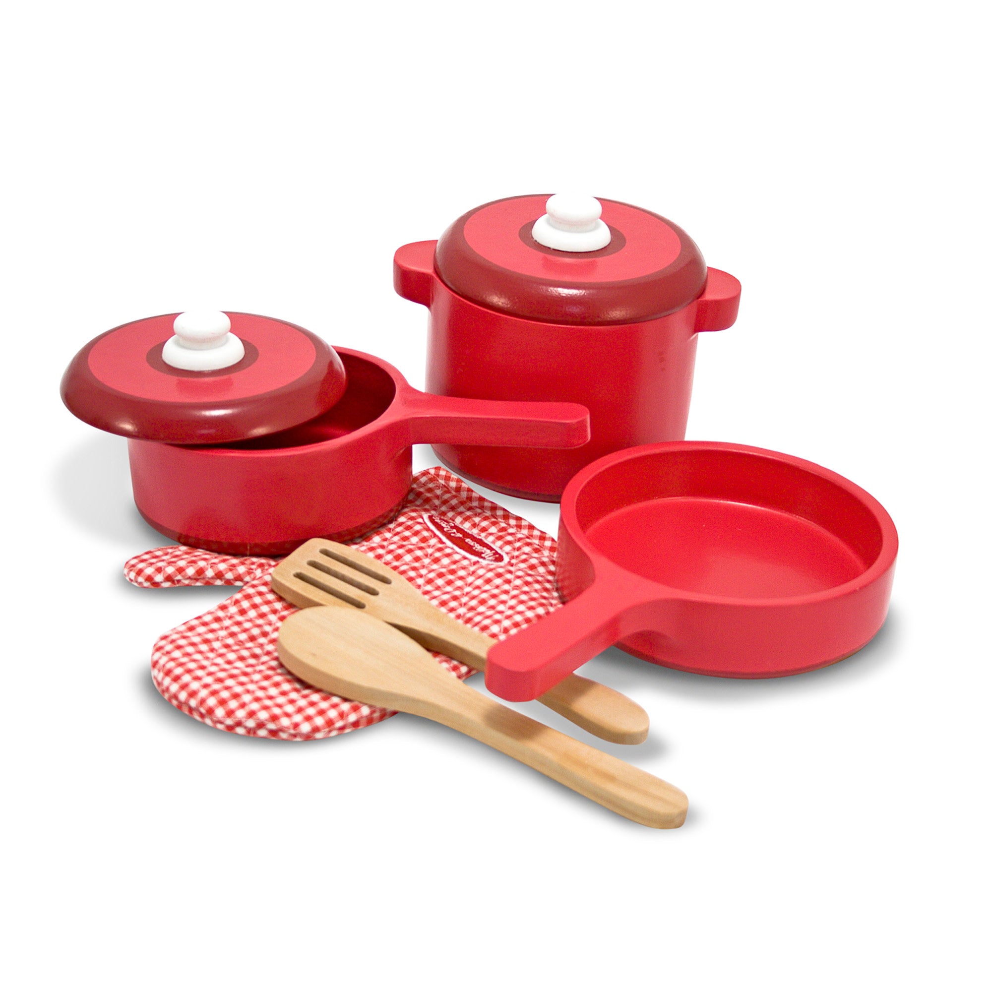 Wooden Kitchen Play Set for Kids - Pretend Cooking Toy with Utensils & Food - Perfect for Pretend Play, Role Play & Early Learning - Great Gift for Toddlers & Preschoolers