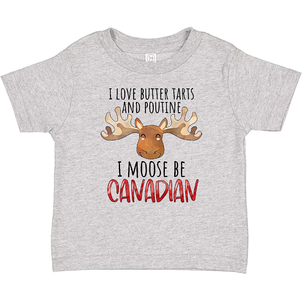 I Love Butter Tarts and Poutine I Moose Be Canadian Pun Baby T-Shirt | Cute Canadian-Themed Outfit for Babies & Toddlers | Perfect for Canada Day, Family Photos & National Pride