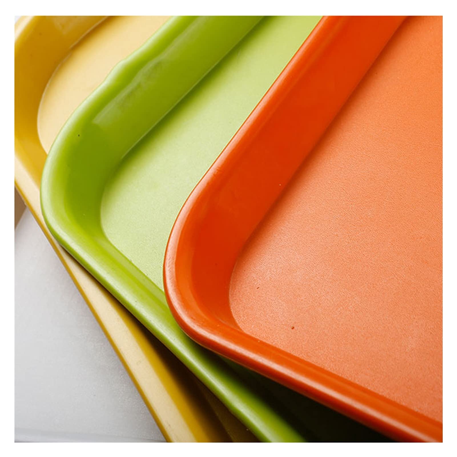 Modern Acacia Wood Serving Tray Set - 10