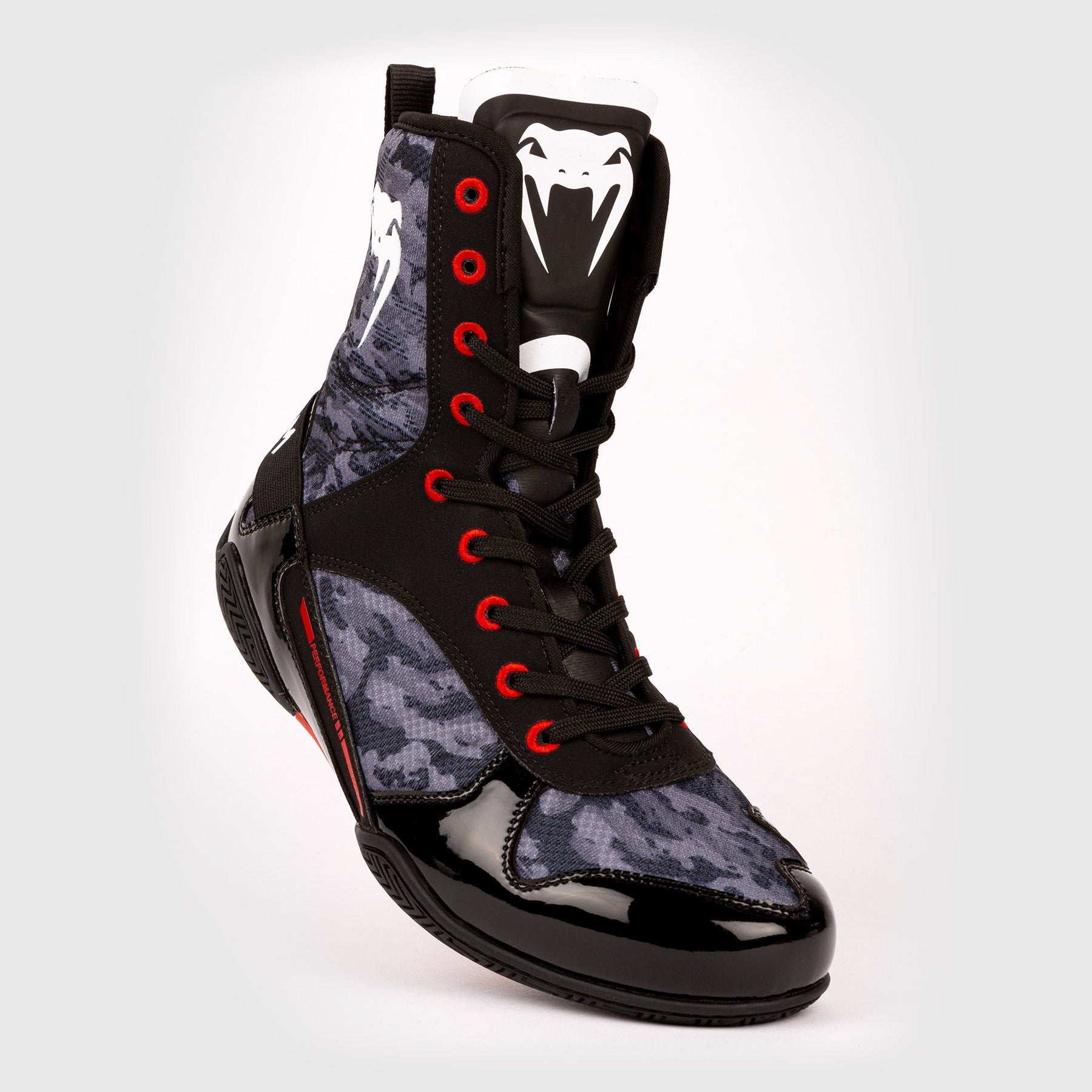 Venum Elite Boxing Shoes for Men & Women - High-Performance Training & Competition Footwear - Dark Camo Design - Lightweight & Breathable - Ideal for Boxing, MMA, Kickboxing & Gym Workouts