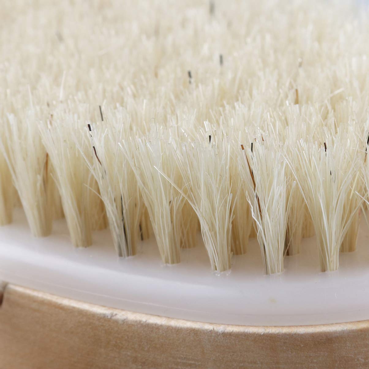 FOMIYES Natural Boar Bristle Dry Brush for Body - Exfoliating Skin Brush with Massage Benefits, Shower & Bath Brush for Cellulite Reduction & Improved Circulation - Perfect for Dry Brushing Routine & Spa-Like Skin Care at Home