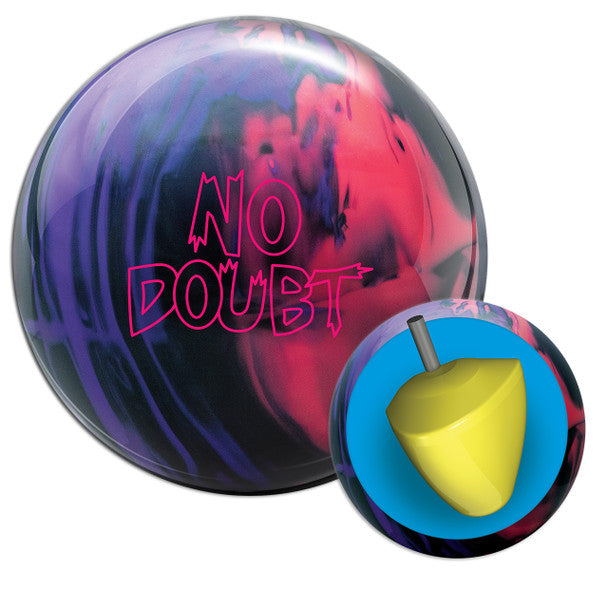 Radical No Doubt Solid Bowling Ball - High Performance Reactive Resin for Hook Potential | Perfect for League Play & Tournament Competition