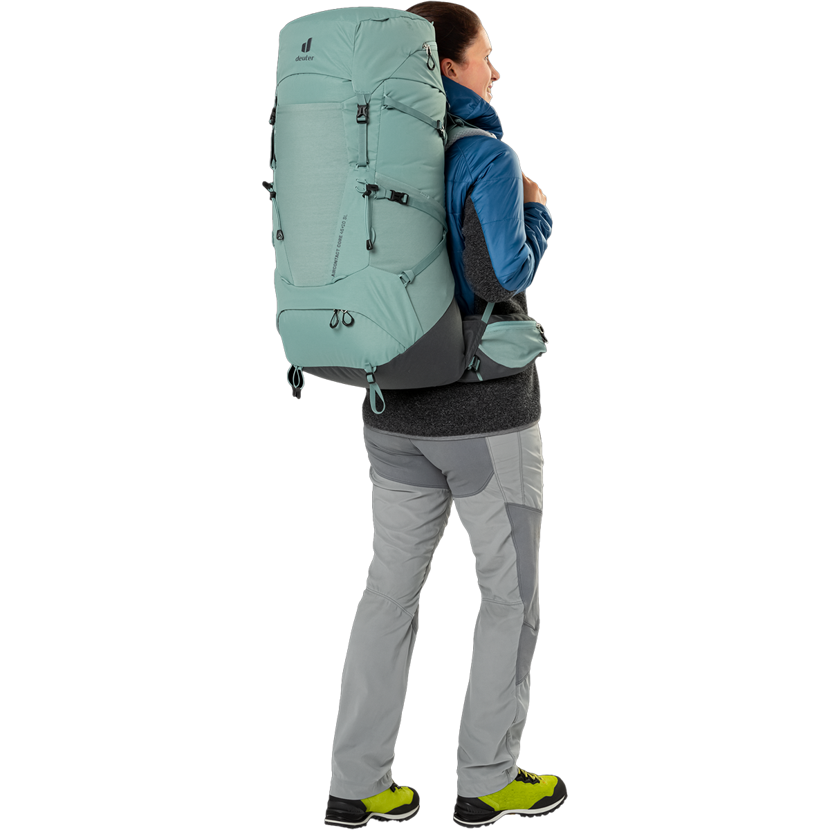 Aircontact Core 45+10 SL Backpack - Lightweight Hiking & Travel Backpack for Men & Women - Perfect for Camping, Trekking & Outdoor Adventures