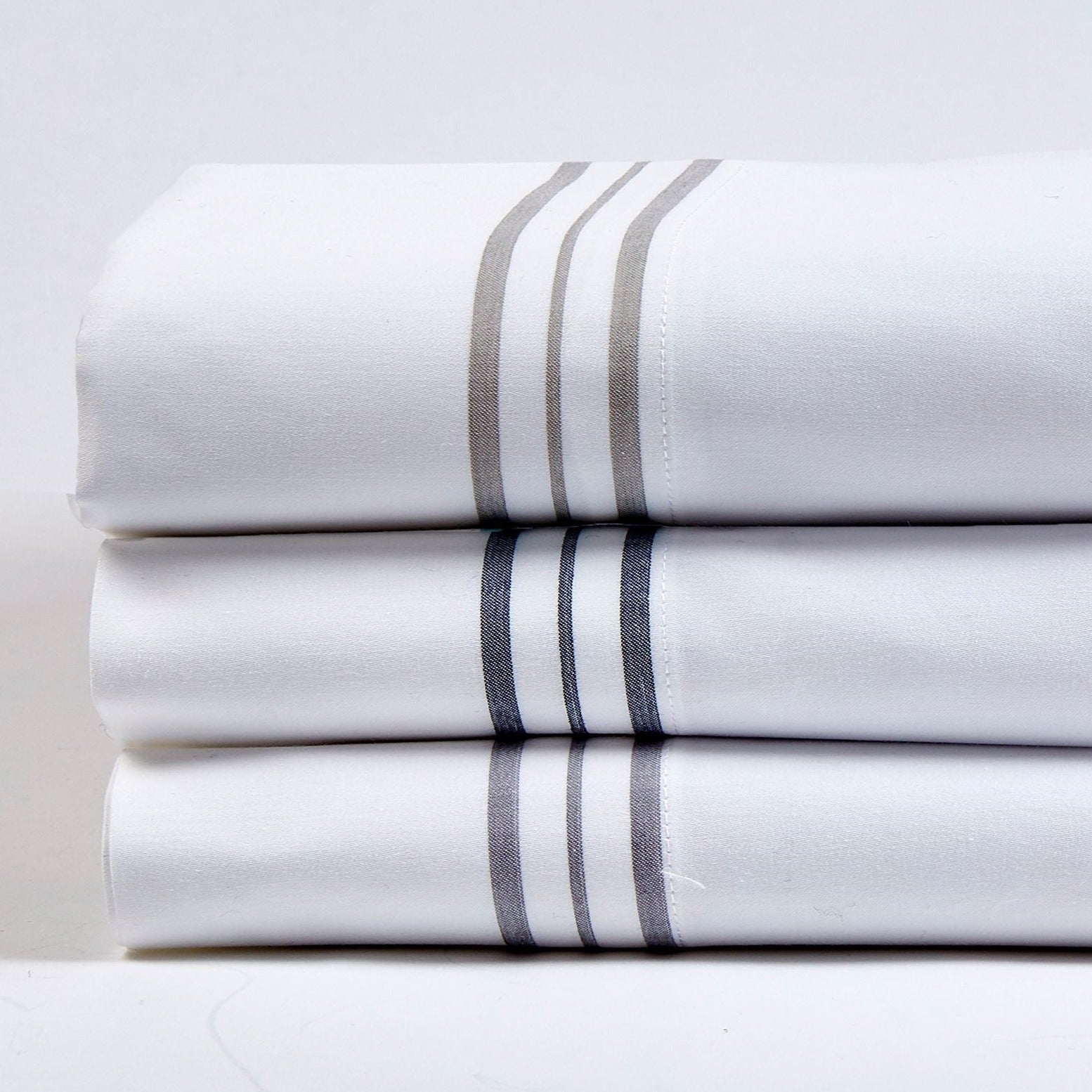 Premium Hem Stripe Sheet Set - Soft & Breathable Bed Sheets for Ultimate Comfort - Perfect for Home, Hotel, and Guest Room Use