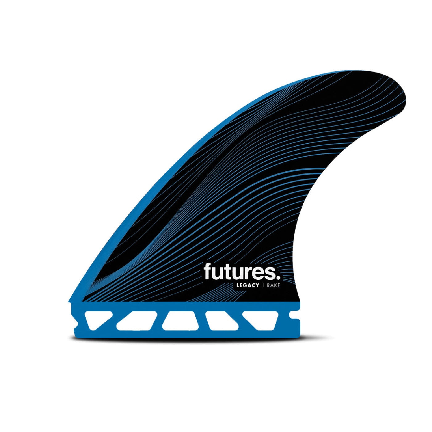 Futures Thruster R6 Legacy Series Surfboard Fin - High Performance Blue Surf Fin for Shortboards & Performance Surfing - Perfect for Waves, Competitions & Daily Surf Sessions