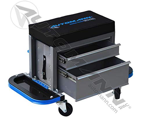 Automann Creeper Tool Cabinet SEAT 579.2013GBL - Heavy Duty Rolling Mechanics Tool Storage with Lockable Drawers for Auto Repair Shops & Home Garages