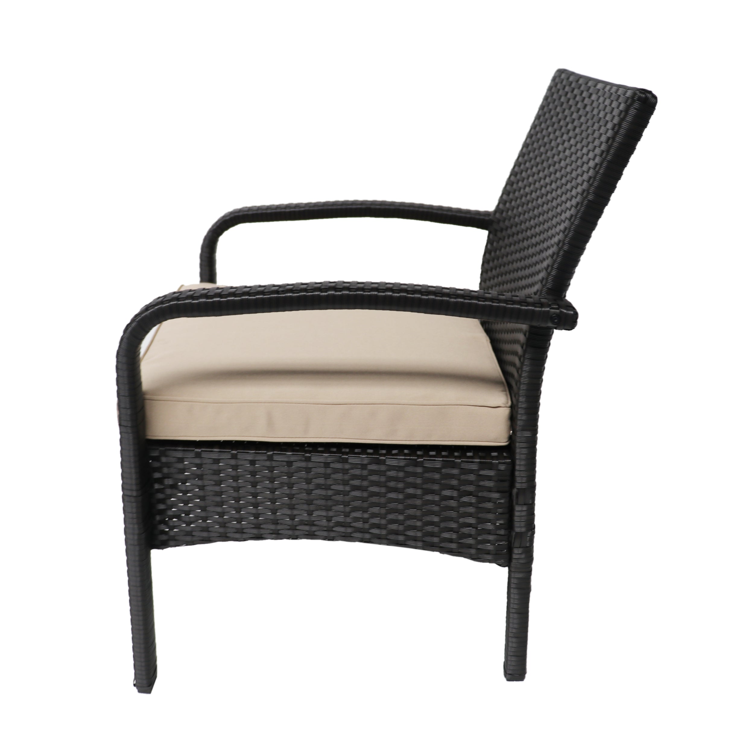 Cordoba KD Wicker Chair - Handwoven Rattan Outdoor Patio Furniture for Garden, Poolside & Balcony - Weather-Resistant & Stylish Lounge Seating