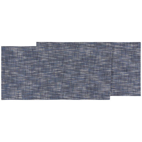Now Designs Medley Table Runner - Blue Cotton Decorative Runner for Dining Table, Kitchen, Party & Holiday Decor - Perfect for Weddings, Thanksgiving & Christmas