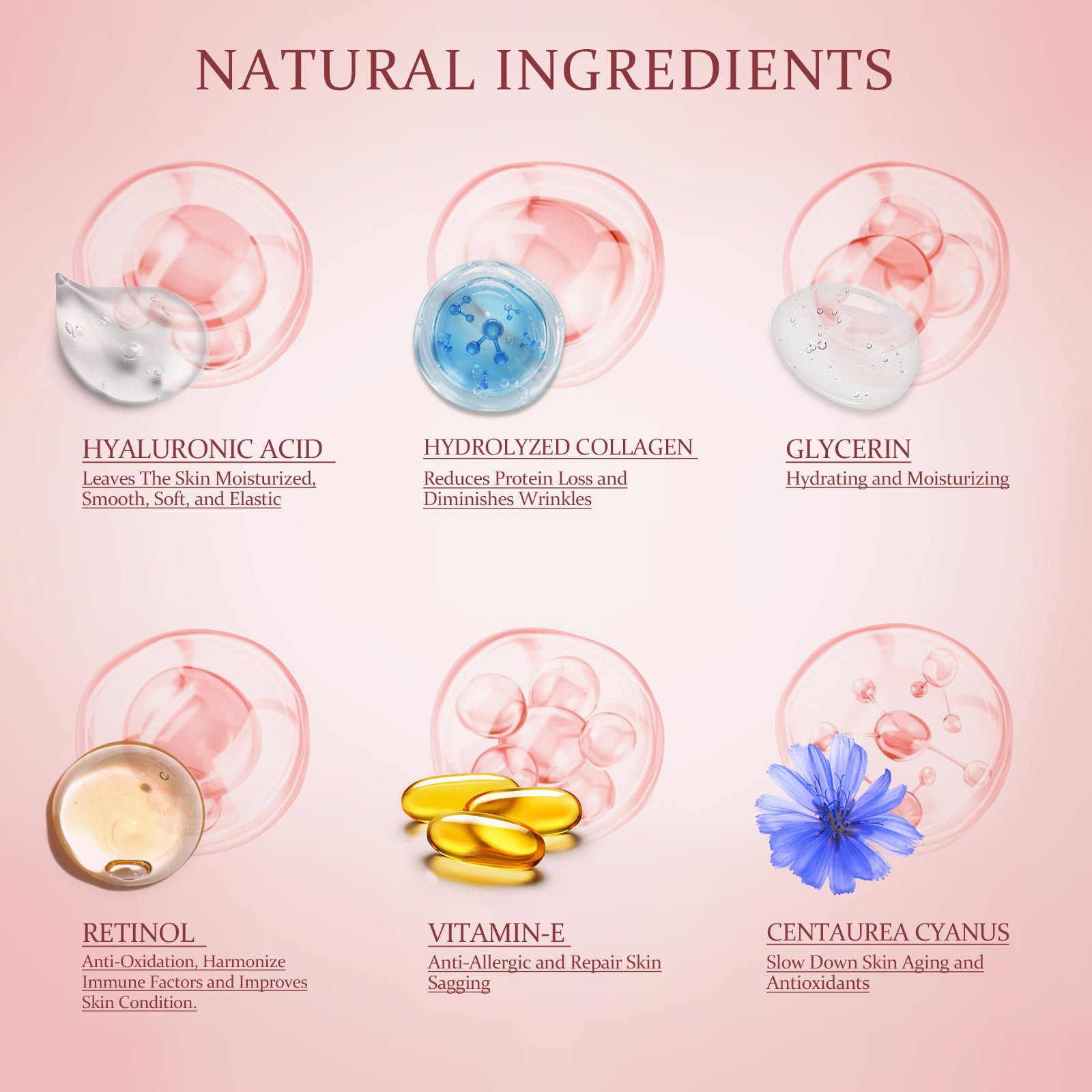 Under Eye Patches for Puffy Eyes & Dark Circles - Collagen & Hyaluronic Acid Eye Masks for Fine Lines, Wrinkles & Eye Bags Treatment - Hydrating & Moisturizing Pink Eye Patches (60 Pcs) - Perfect for Morning Skincare Routine & Travel Essentials