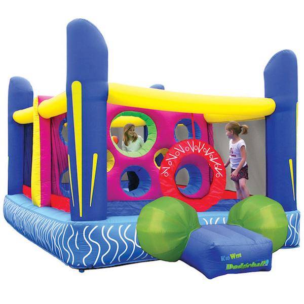KidWise Jump N Dodgeball Bounce House - Inflatable Playhouse for Kids Outdoor Birthday Parties, Backyard Games & Summer Activities - Perfect for Ages 5-12