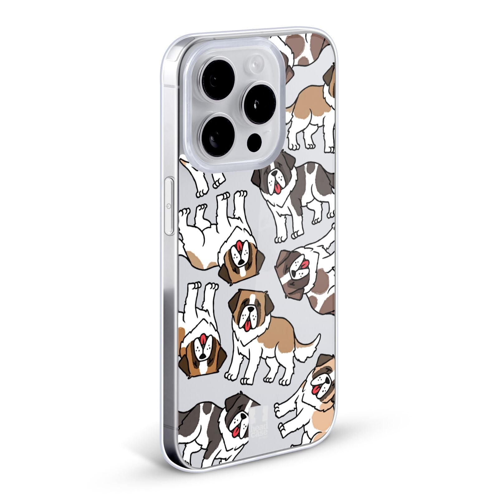St. Bernard Dog Breed Soft Gel Phone Case for Apple iPhone 11 Pro Max - Cute Pet Lover Protective Cover for Everyday Use, Work & Travel