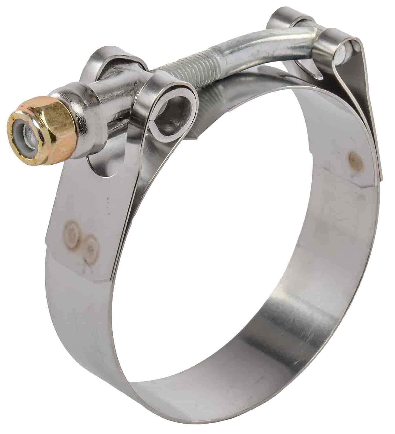 JEGS 82009 T-Bolt Hose Clamp - Heavy Duty Stainless Steel Clamps for Automotive, Marine & Industrial Use - Secure Hose Connections for Fuel, Coolant & Air Systems