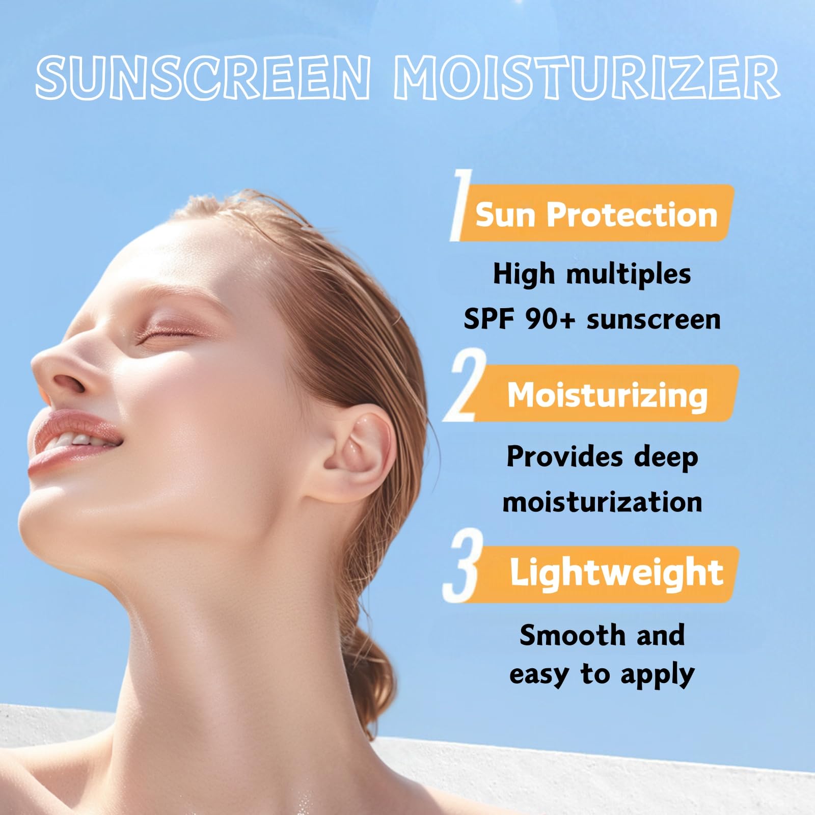 SPF 90+ Anti-Aging Sunscreen Lotion for Face & Body - Hydrating & Waterproof Sunblock for Women & Men - Travel Size Moisturizer with Sweat Resistance - Perfect for Outdoor Activities, Beach & Daily Use