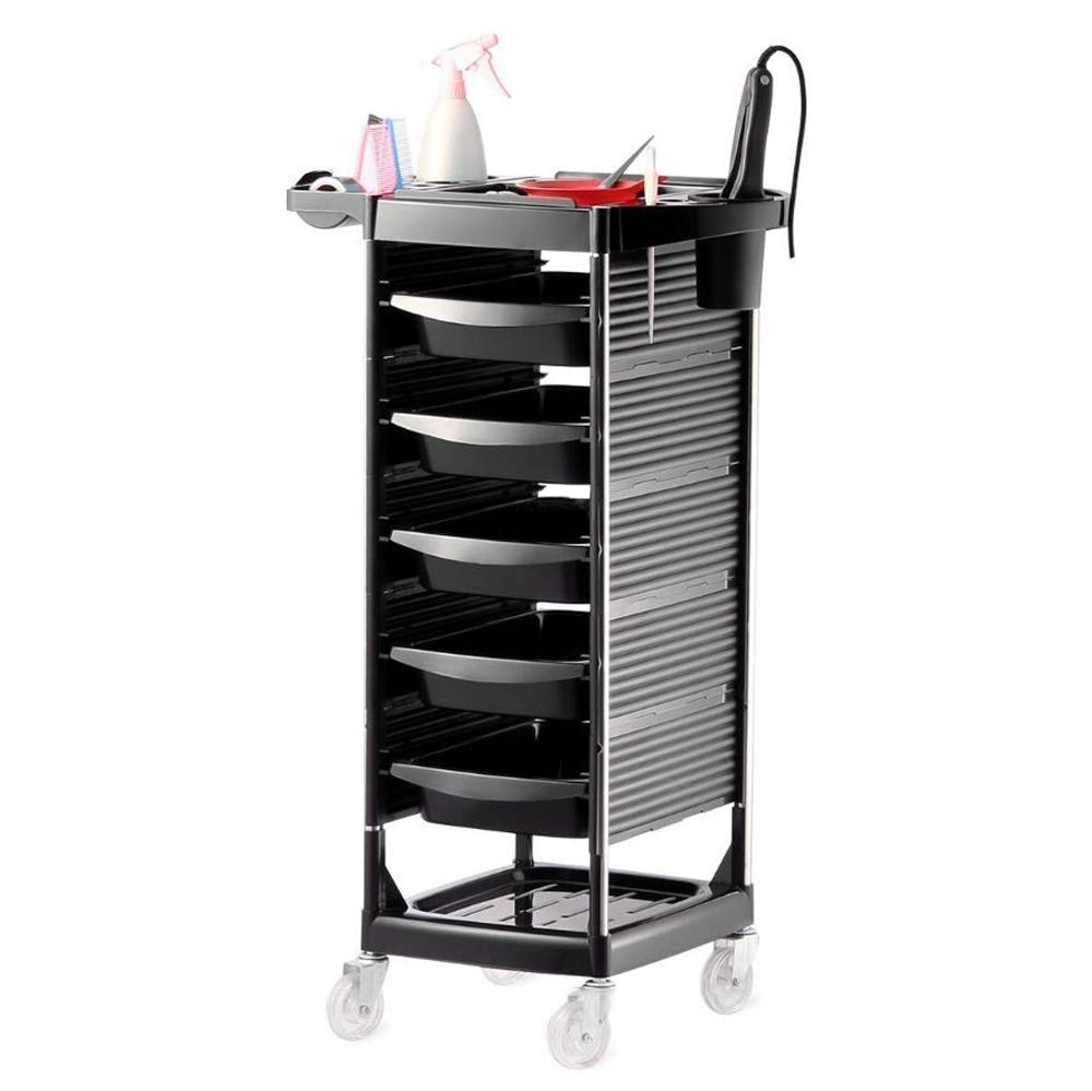 YMGFTGLH 5-Drawer Salon Spa Trolley with 4 Universal Wheels - Multifunctional Beauty Cart for Hairdressing, Tattoo Shop & Industrial Use | Portable Storage Solution for Salon Equipment, Tattoo Supplies & Tools