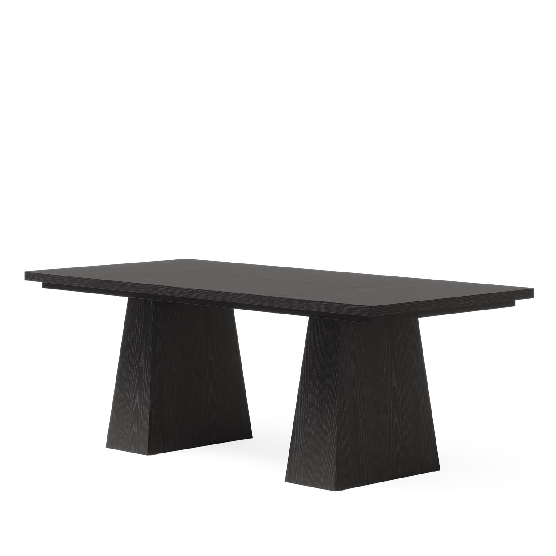 Tribesigns 63-Inch Executive Office Desk with Double Pedestal - Modern Large Computer Desk, Home Office Workstation & Conference Table - Black (Perfect for Remote Work, Business Meetings & Study Spaces)