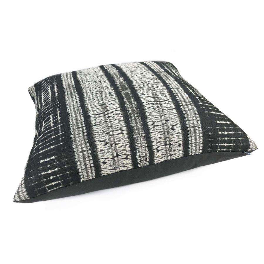 Kordari Soft Black Tribal Stripe Pillow Cover - Decorative Boho Throw Pillow Case for Couch, Bed, Sofa - 18x18 Inches - Perfect for Living Room, Bedroom, Dorm Decor