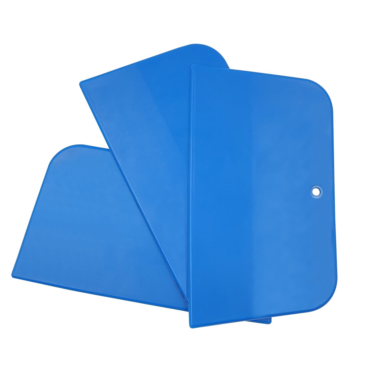 10-Piece 6-Inch Plastic Body Filler Spreader Set - Reusable Automotive Putty & Paint Applicators for Fillers, Glazes, Caulks - Perfect for Car Repairs & DIY Projects (Blue)