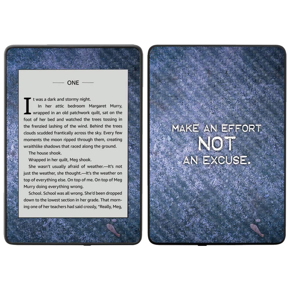 MightySkins Carbon Fiber Skin for Amazon Kindle Paperwhite 2018 (10th Gen) - Anti-Glare Protective Cover | Durable Textured Finish | Easy to Apply & Remove | Made in USA | Perfect for Reading Outdoors & Travel