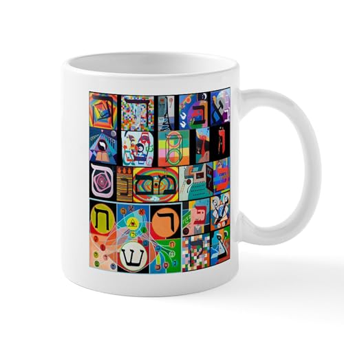 White - The Hebrew Alphabet Mugs