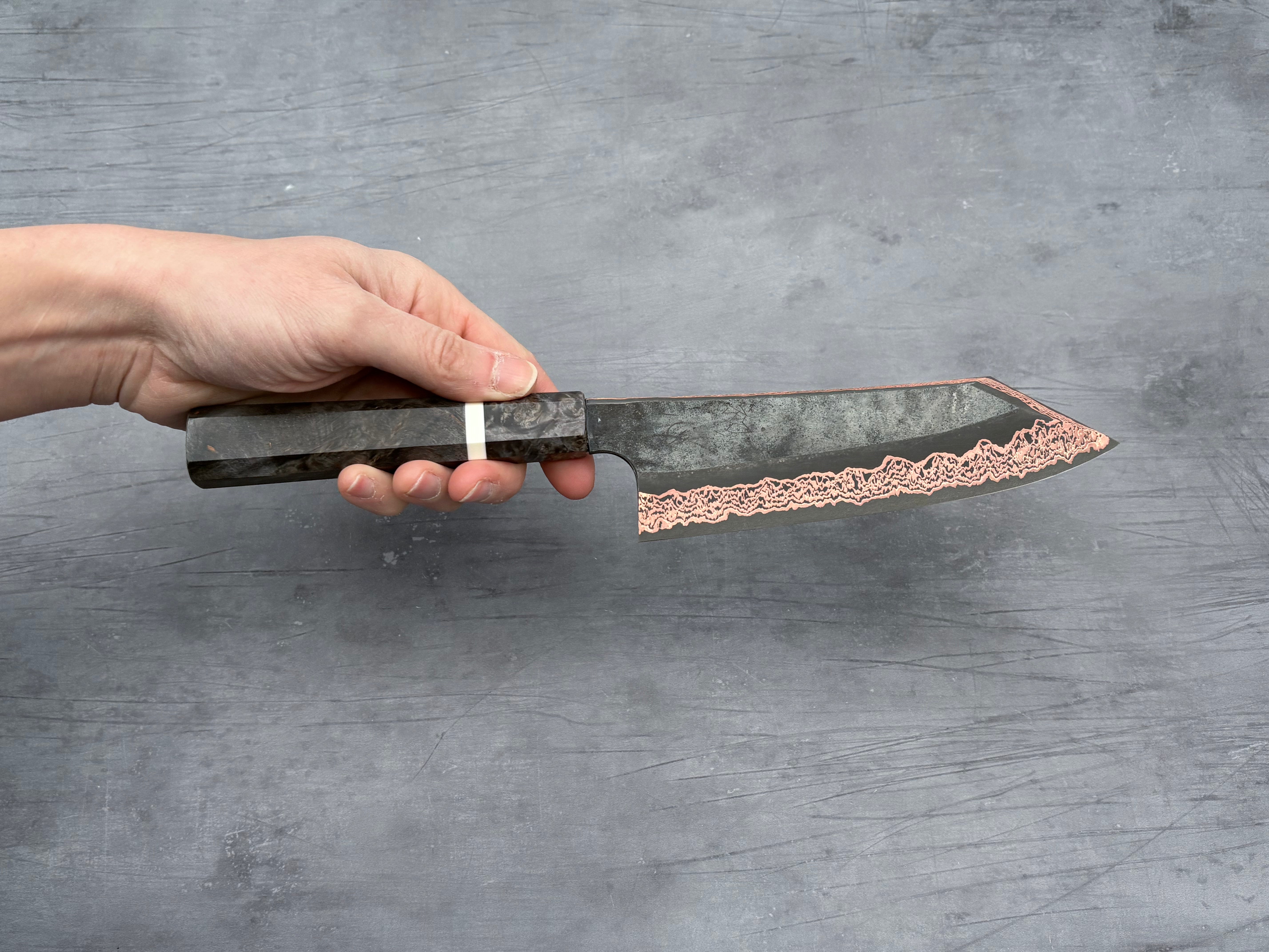 Hatsukokoro Yorokobi Bunka Japanese Chef Knife - High Carbon Steel Kitchen Knife for Professional Chefs & Home Cooking, Perfect for Slicing, Dicing & Precision Cutting