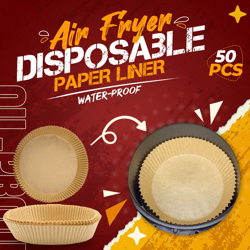 Non-Stick Air Fryer Disposable Paper Liners - 100 Parchment Sheets for Healthy Cooking | Perfect for Chicken Wings, French Fries & Vegetables | Fits Ninja, Philips, Cosori Air Fryers