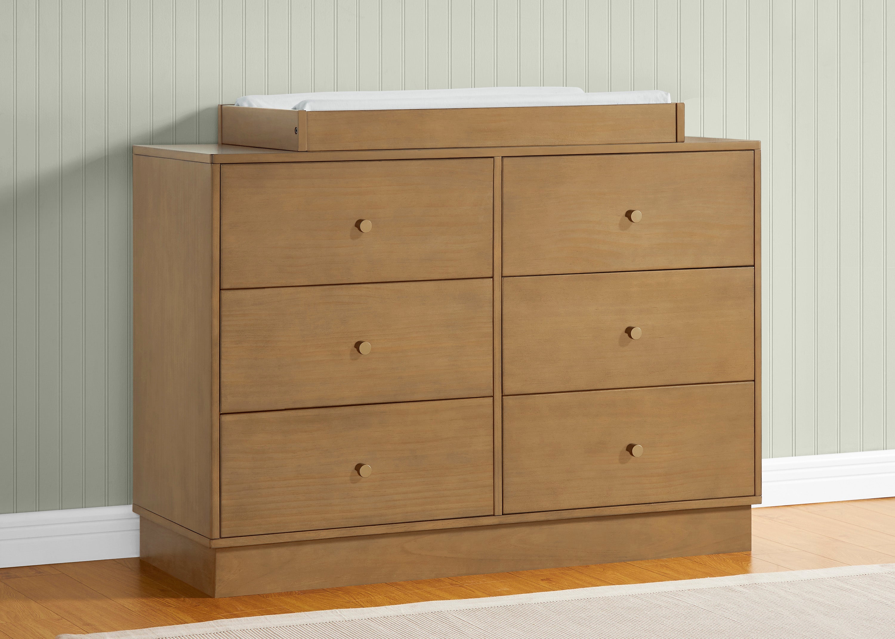 James 6-Drawer Wooden Dresser with Interlocking Drawers - Sturdy Bedroom Storage Organizer for Clothes & Accessories | Perfect for Master Bedroom, Guest Room & Dormitory