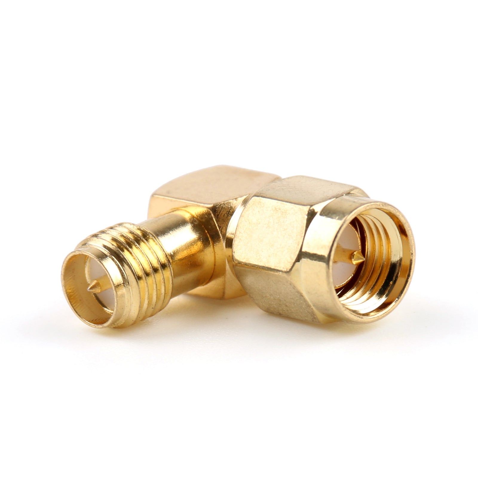 10Pcs 90 Degree RP-SMA Female to SMA Male Right Angle Adapter Connector - Perfect for WiFi Antennas, Routers, and Radio Equipment