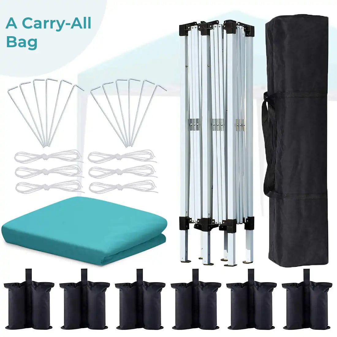 10'x20' EZ Pop Up Canopy Tent - Instant Shelter for Outdoor Events, Parties, Camping & Beach - Waterproof & UV Protection