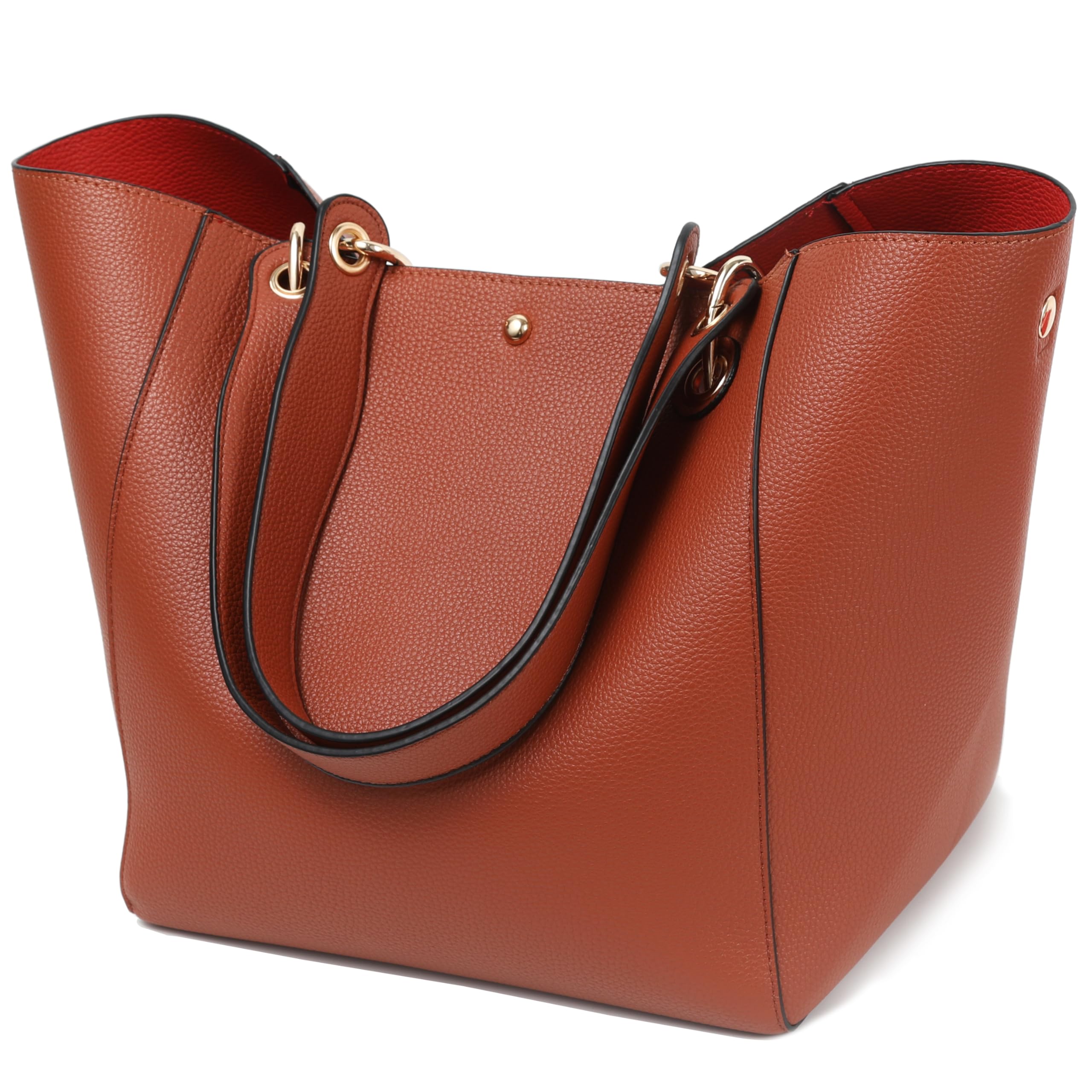 SQLP Large Work Tote Bag for Women - Stylish Designer Purse & Spacious Handbag, Big Bucket Bag with Crossbody Strap - Perfect for Office, Travel & Daily Use